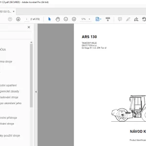 AMMANN ARS 130 TAHAČOVÝ VÁLEC NÁVOD K OBSLUZE 3009841 PDF
