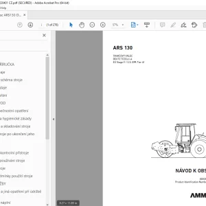 AMMANN ARS 130 NÁVOD K OBSLUZE 3030691 PDF