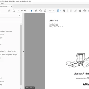 AMMANN ARS 150 DÍLENSKÁ PŘÍRUČKA 3009982 PDF
