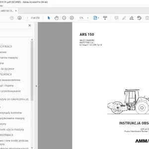 AMMANN ARS 150 INSTRUKCJA OBSŁUGI 3025686 PDF