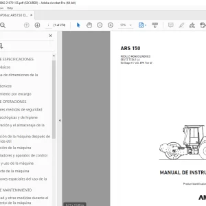 AMMANN ARS 150 MANUAL DE INSTRUCCIONES 3009982 PDF
