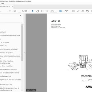 AMMANN ARS 150 MANUALE D’USO 2403035 PDF