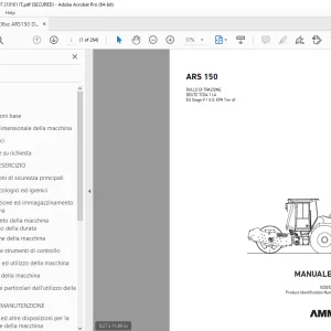 AMMANN ARS 150 MANUALE D’USO 3002907 PDF