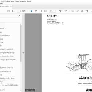 AMMANN ARS 150 NÁVOD K OBSLUZE 3009982 PDF