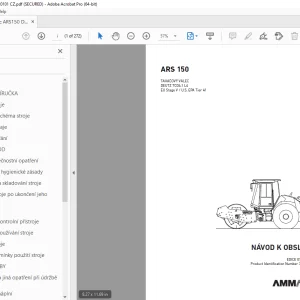 AMMANN ARS 150 NÁVOD K OBSLUZE 3025686 PDF