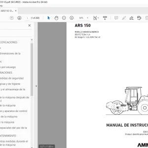 AMMANN ARS 150 MANUAL DE INSTRUCCIONES 3002907 PDF
