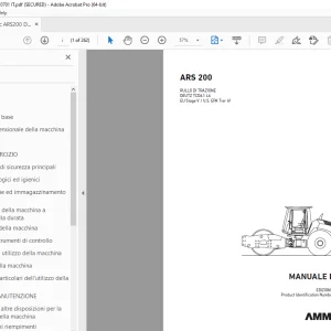 AMMANN ARS 200 MANUALE D‘USO 3010357 PDF