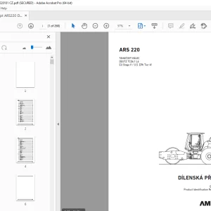 AMMANN ARS 220 DÍLENSKÁ PŘÍRUČKA 3027587 PDF