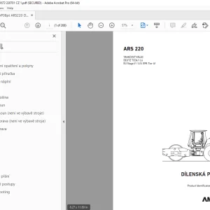 AMMANN ARS 220 DÍLENSKÁ PŘÍRUČKA 3041672 PDF