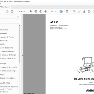 AMMANN ARS 30 MANUEL D'UTILISATION 3000000 PDF