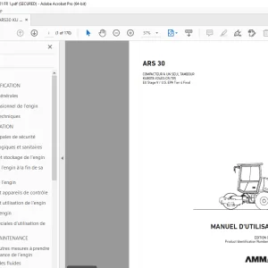 AMMANN ARS 30 MANUEL D'UTILISATION 3045302 PDF