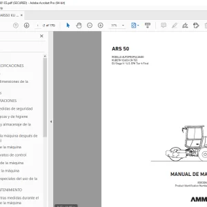 AMMANN ARS 50 MANUAL DE MANEJO 3000000 PDF