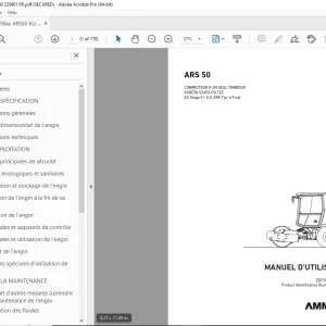 AMMANN ARS 50 MANUEL D'UTILISATION 3000000 PDF