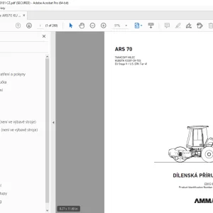 AMMANN ARS 70 DÍLENSKÁ PŘÍRUČKA 3001289 PDF
