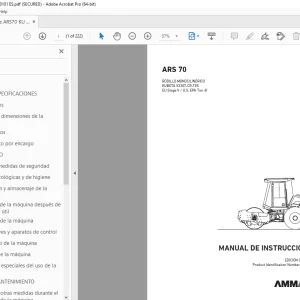 AMMANN ARS 70 MANUAL DE INSTRUCCIONES 3001289 PDF