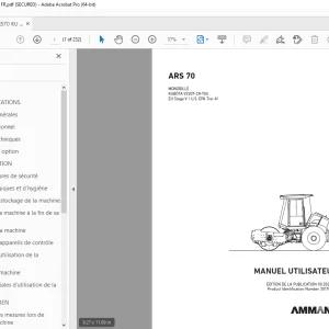 AMMANN ARS 70 MONOBILLE MANUEL UTILISATEUR 3017062 PDF