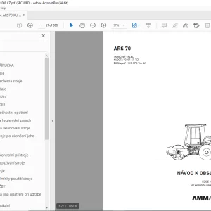 AMMANN ARS 70 NÁVOD K OBSLUZE 2563034 PDF