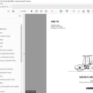 AMMANN ARS 70 NÁVOD K OBSLUZE 3017062 PDF