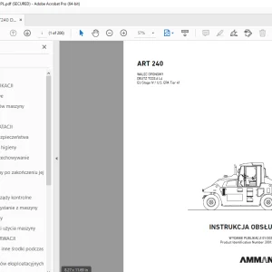 AMMANN ART 240 WALEC OPONOWY INSTRUKCJA OBSŁUGI 3001217 PDF