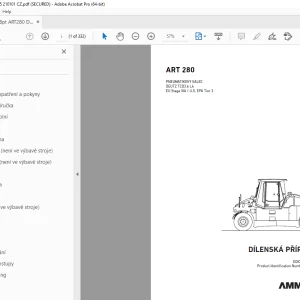 AMMANN ART 280 PNEUMATIKOVÝ VÁLEC DÍLENSKÁ PŘÍRUČKA 3006615 PDF
