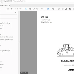AMMANN ART 280 PNEUMATIKOVÝ VÁLEC DÍLENSKÁ PŘÍRUČKA 3021982 PDF