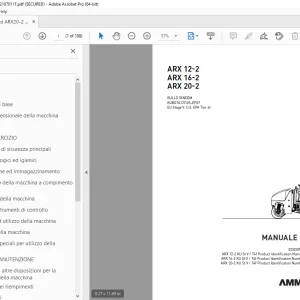 AMMANN ARX 12-2 ARX 16-2 ARX 20-2 MANUALE D’USO PDF