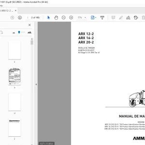 AMMANN ARX 12-2 ARX 16-2 ARX 20-2 RODILLO DE TÁNDEM MANUAL DE MANEJO PDF