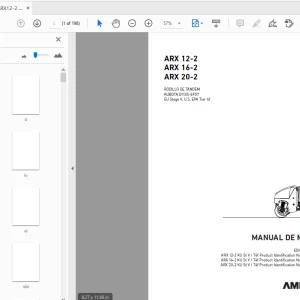 AMMANN ARX 12-2 ARX 16-2 ARX 20-2 RODILLO DE TÁNDEM MANUAL DE MANEJO PDF