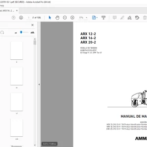 AMMANN ARX 12-2 ARX 16-2 ARX 20-2 RODILLO DE TÁNDEM MANUAL DE MANEJO PDF