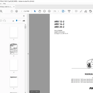 AMMANN ARX 12-2 ARX 16-2 ARX 20-2 RULLO TANDEM MANUALE D’USO PDF