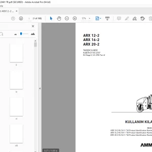 AMMANN ARX 12-2 ARX 16-2 ARX 20-2 TANDEM SILINDIR KULLANIM KILAVUZU PDF