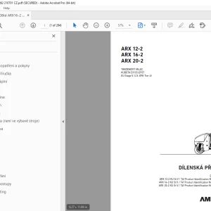 AMMANN ARX 12-2 ARX 16-2 ARX 20-2 TANDEMOVÝ VÁLEC DÍLENSKÁ PŘÍRUČKA PDF
