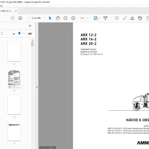 AMMANN ARX 12-2 ARX 16-2 ARX 20-2 TANDEMOVÝ VÁLEC NÁVOD K OBSLUZE PDF