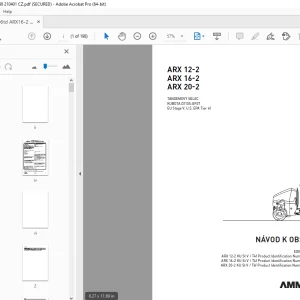AMMANN ARX 12-2 ARX 16-2 ARX 20-2 TANDEMOVÝ VÁLEC NÁVOD K OBSLUZE PDF