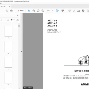 AMMANN ARX 12-2 ARX 16-2 ARX 20-2 TANDEMOVÝ VÁLEC NÁVOD K OBSLUZE PDF