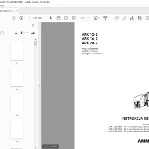 AMMANN ARX 12-2 ARX 16-2 ARX 20-2 WALEC TANDEMOWY INSTRUKCJA OBSŁUGI PDF