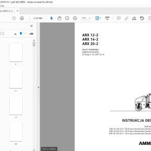 AMMANN ARX 12-2 ARX 16-2 ARX 20-2 WALEC TANDEMOWY INSTRUKCJA OBSŁUGI PDF