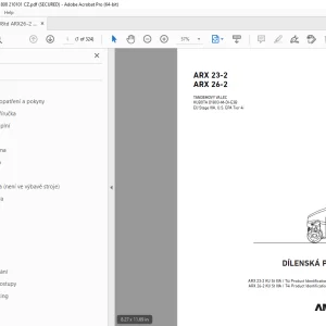 AMMANN ARX 23-2 ARX 26-2 DÍLENSKÁ PŘÍRUČKA PDF