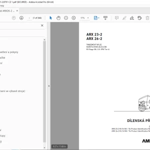 AMMANN ARX 23-2 ARX 26-2 DÍLENSKÁ PŘÍRUČKA PDF