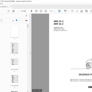 AMMANN ARX 23-2 ARX 26-2 DÍLENSKÁ PŘÍRUČKA PDF