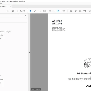 AMMANN ARX 23-2 ARX 26-2 DÍLENSKÁ PŘÍRUČKA PDF