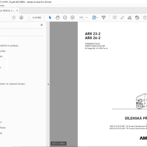 AMMANN ARX 23-2 ARX 26-2 DÍLENSKÁ PŘÍRUČKA PDF
