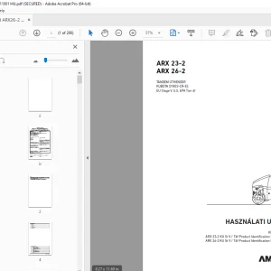 AMMANN ARX 23-2 ARX 26-2 HASZNÁLATI UTASÍTÁS PDF