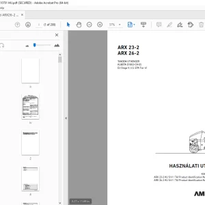 AMMANN ARX 23-2 ARX 26-2 HASZNÁLATI UTASÍTÁS PDF