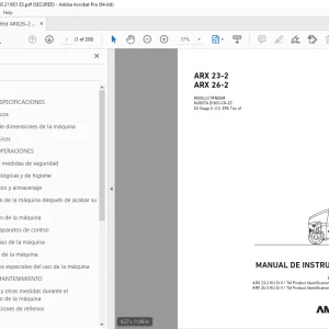 AMMANN ARX 23-2 ARX 26-2 MANUAL DE INSTRUCCIONES PDF