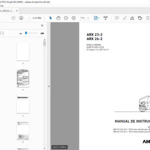 AMMANN ARX 23-2 ARX 26-2 MANUAL DE INSTRUCCIONES PDF