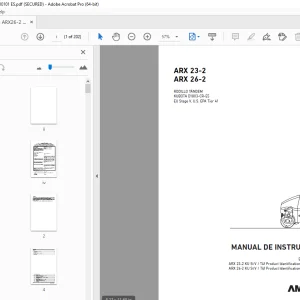 AMMANN ARX 23-2 ARX 26-2 MANUAL DE INSTRUCCIONES PDF
