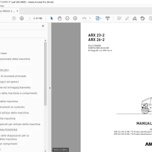 AMMANN ARX 23-2 ARX 26-2 MANUALE D’USO PDF