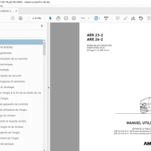 AMMANN ARX 23-2 ARX 26-2 MANUEL UTILISATEUR PDF
