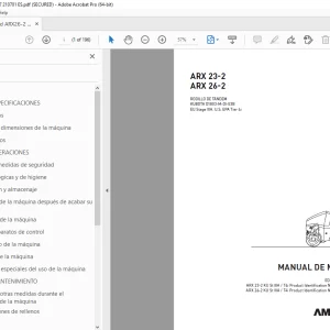 AMMANN ARX 23-2 ARX 26-2 RODILLO DE MANUAL DE MANEJO PDF